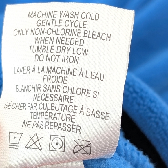 Calvin Klein Modern Blue and Black Zip Up Sweater - Picture 8 of 9